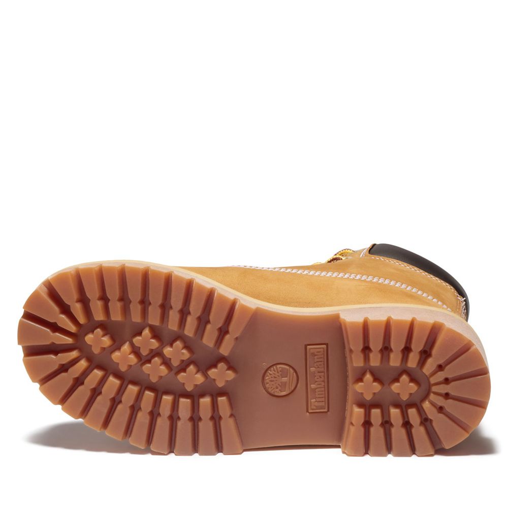 Timberland 6-Inch Μποτακια Παιδικα Καφε - Junior Premium Waterproof - Greece 3942605-RH